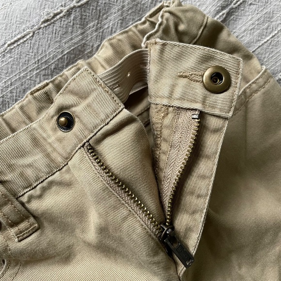 Two Pair Boys Tan Chino Dress Pants size 6 - Picture 7 of 14